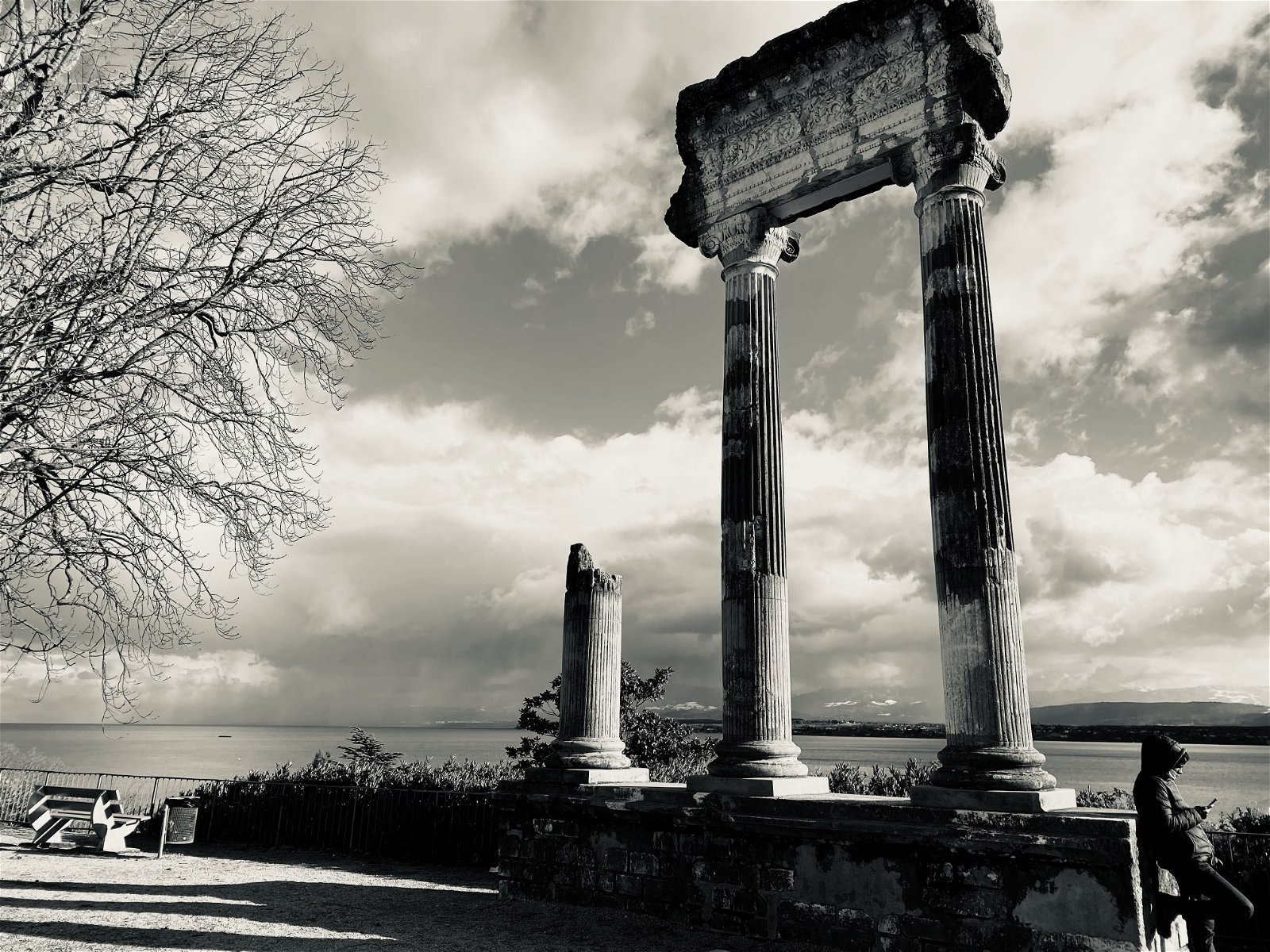 Old column ruins